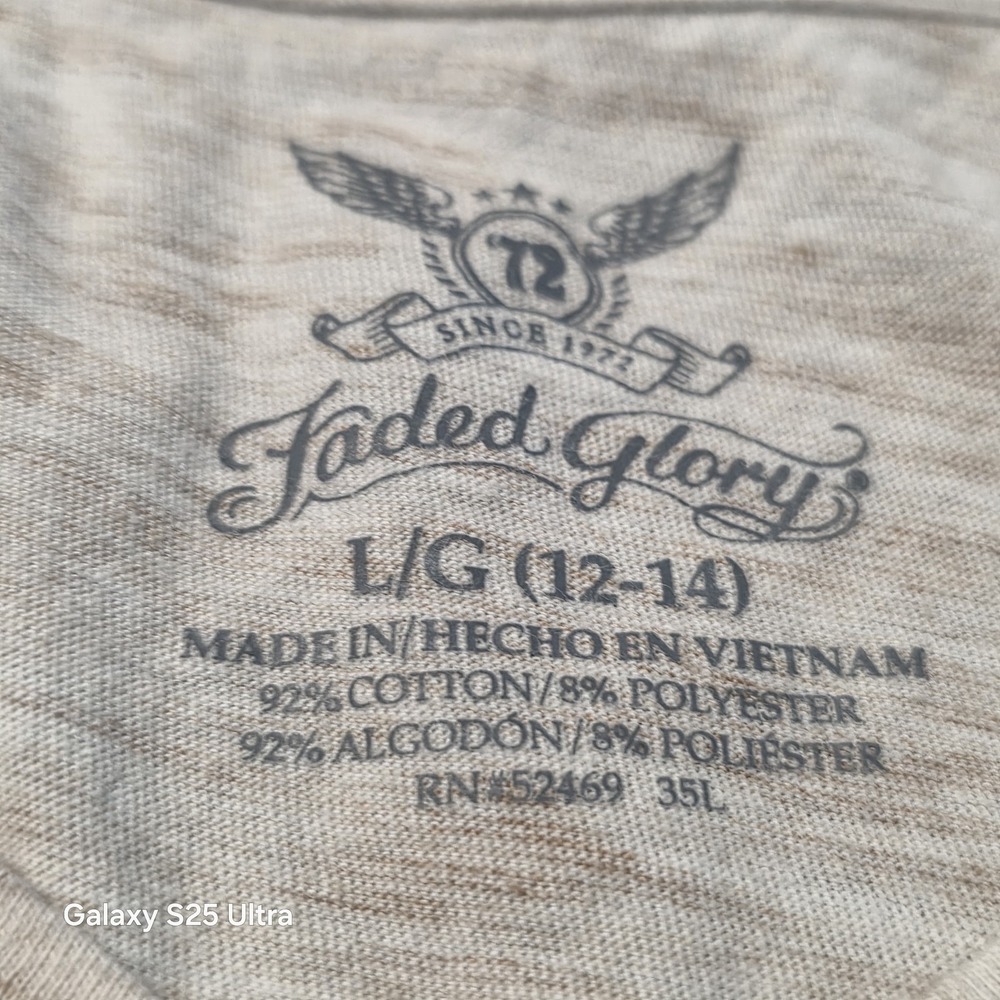 Women's Faded Glory Tops Bundle of 2 - Size L (12-14) - pre-owned short sleeve - Picture 7 of 7